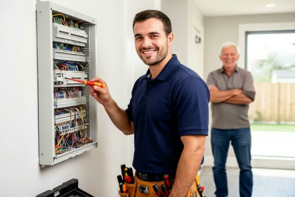 Eletricista valorizado, depois da transformação